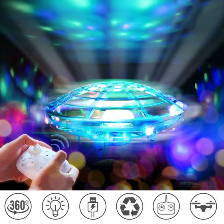 Mini RC UFO Drone YC-003 Gesture Induction Flying Light Quadcopter Remote Sensing Dual Mode Electric Drones Toys for children