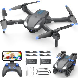 SOTAONE S350 Drone with Camera for Adults, Mini Drones for Kids with 1080P HD FPV Live Video, Remote Control Helicopter Toys Gifts for Boys Girls, Altitude Hold, One Key Start, 2 Batteries, Carry Case