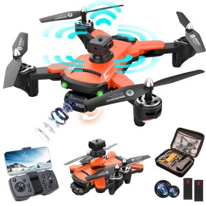 RiskOrb Drone with 1080P Dual Camera for Kids Beginners Adults,Optical Flow Positioning & Altitude Hold,Intelligent Obstacle Avoidance,Toys Gifts for Boys Girls ,One Key Start/Landing/Calibrate,360° Flips,X6 Pro FPV WiFi RC Quadcopter, 2 batteries