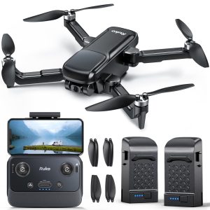 Ruko U11PRO First Drone with Camera for Adults, 4K UHD, FAA Remote ID Comply, 52 Mins Fly Time 2 Batteries, GPS Auto Return, Indoor-Outdoor Mode, Scale 5 Wind Resistance, Beginners Waypoint
