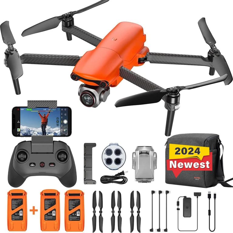 Autel Robotics EVO Lite Plus Premium Bundle, 1” CMOS Drone with 6K HDR Camera, No Geo-Fencing, 40 Mins, 3 Axis Gimbal UAV 3-Way Obstacle Avoidance, 7.4 Miles Transmission, Lite+ Fly More Combo (Orange)