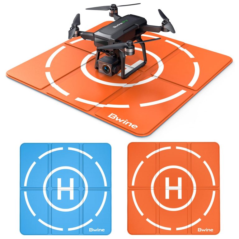 Bwine Drone Landing Pad 16.85 Inch, Double-sided Waterproof, Universal Portable Landing Pad with Foldable Design for F7 GB2/F7 MINI/DJI Mini 2 SE/RC Quadcopters
