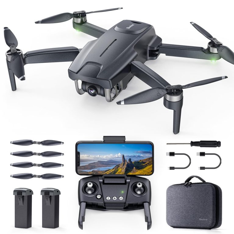 Bwine F7 Drone with Camera for Adults Beginners 4K, F7MINI, 249g, 60Mins Flight Time, GPS Auto Return, Follow Me, Waypoint Fly, Circle Fly, One-key Takeoff, Lightweight and Portable