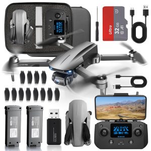 HHD Drone with 4K Camera for Adults Beginner,249g Foldable 5G FPV Transmission, 32GB SD Card Include,RC Quadcopter,Brushless Motor,Smart Return Home,Headless Mode and 2 Speeds