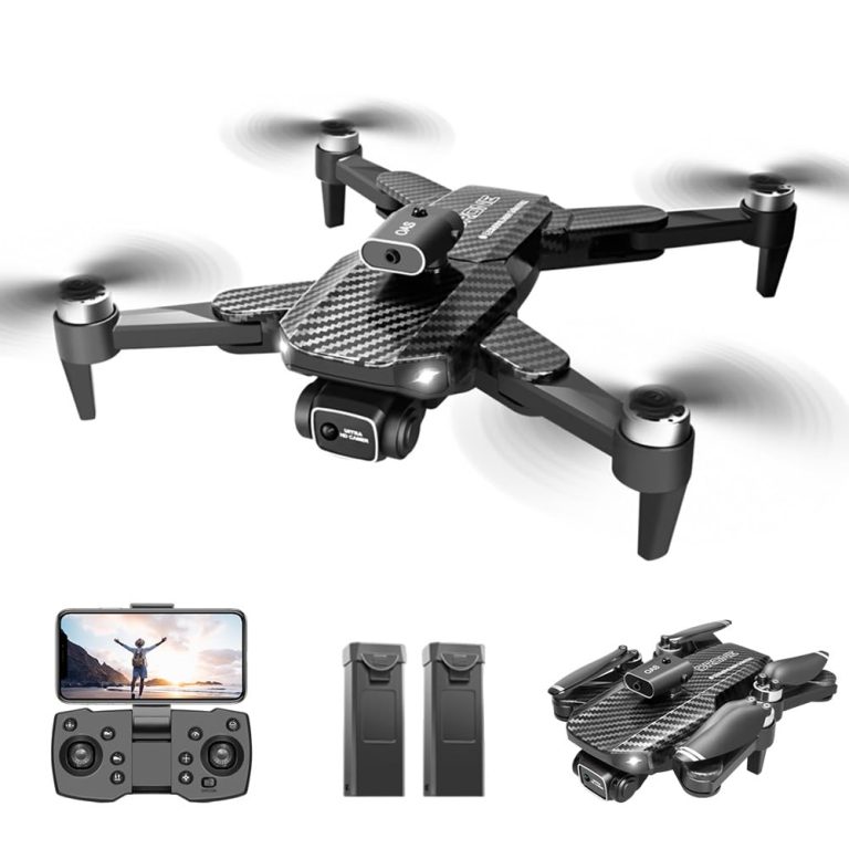 Oteeoml 4K Camera Drone for Adults and Kids, Mini Drone for Boys Girls, Beginner RC Quadcopter Dual Camera Drone with WiFi FPV Live Video, Foldable, Carrying Case, Adjustable Lens, One Key Take Off/Land, Brushless Motor, Long Flying Time, Headless Mode, Carbon Black