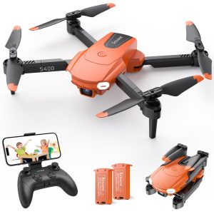 SOTAONE S400 Drone with Camera for Adults Kids, 1080P HD Foldable Mini Drones for Boys Girls, Remote Control Helicopter Toys Gifts with Auto-hovering, One Key Start, 3 Speeds, 2 Batteries, Carry Case
