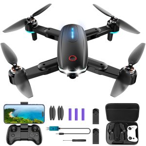 Drone with Camera, Mini Drone for Kids with 1080P HD FPV Camera, One Key Take Off/Land, Optical Flow Positioning, 360°Flip, Waypoint Fly, Gestures Selfie, 3 Speeds, 2 Batteries, Toys for Beginners