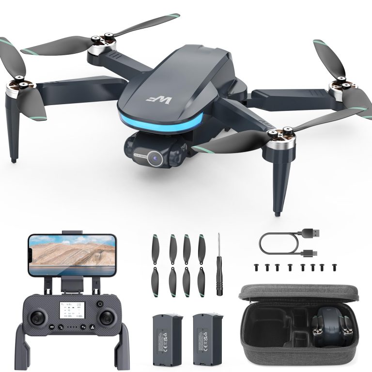 Drones with Camera for Adults 4k, 2-Axis Gimbals GPS Drone with EIS WeFone WF40 FPV RC Foldable Quadcopter for Beginners, Auto Return, Brushless Motor, 5G Transmission, 44min Flight Time, 2 Batteries