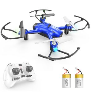 Mini drone for kid, drone for beginners with lights, Headless mode, easier to use, Remote Control Micro Quadcopter with one-touch start/landing, three-dimensional flip mode-Wipkviey T16