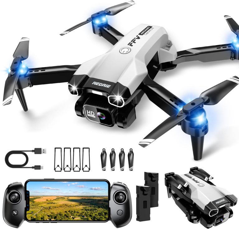 Mini Drone with Camera – Foldable Drone for beginners with 1080P FPV Camera, Upgrade Altitude Hold, Gestures Selfie, Waypoint Fly, Headless Mode, 3D Flip, One Key Start, 3 Speed Mode, 2 Batteries