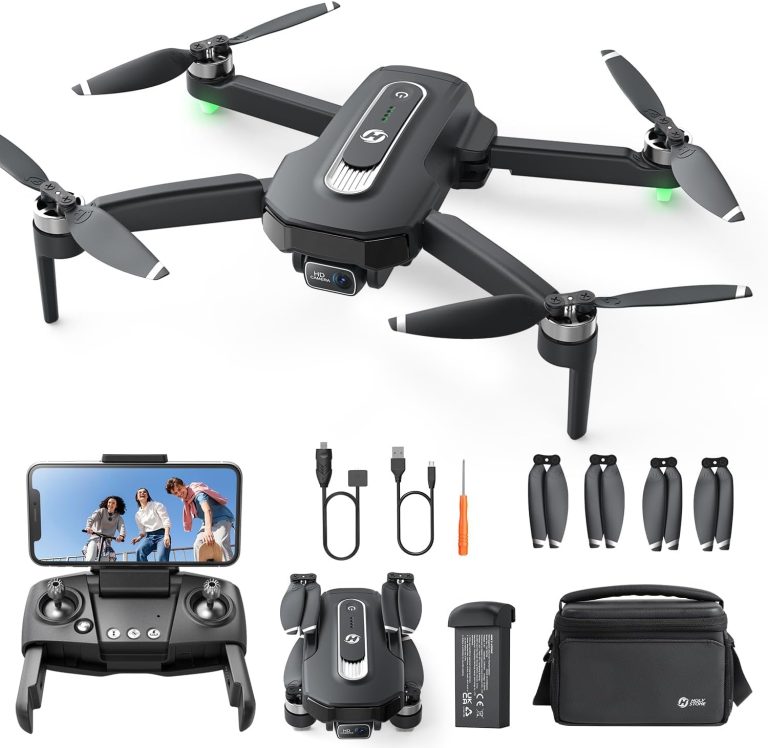 Holy Stone GPS Drone With Camera 4K For Adults, HS460 Foldable Drones With 26 Mins Long Flight Time, Brushless Motor, Follow Me, Auto Return, 5G FPV Transmission, Under 249g Easy For Beginners