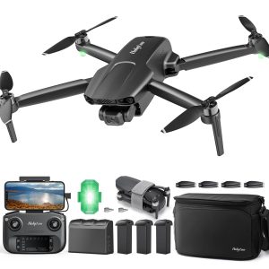 Holyton HT70 3 Axis Brushless Gimbal GPS Drones with Camera for Adults 4K; FAA Compliant FPV RC Quadcopter Drone with 4K/30FPS Video, 10000ft Range, QuickShot, Night Vision, Follow Me, Auto Return