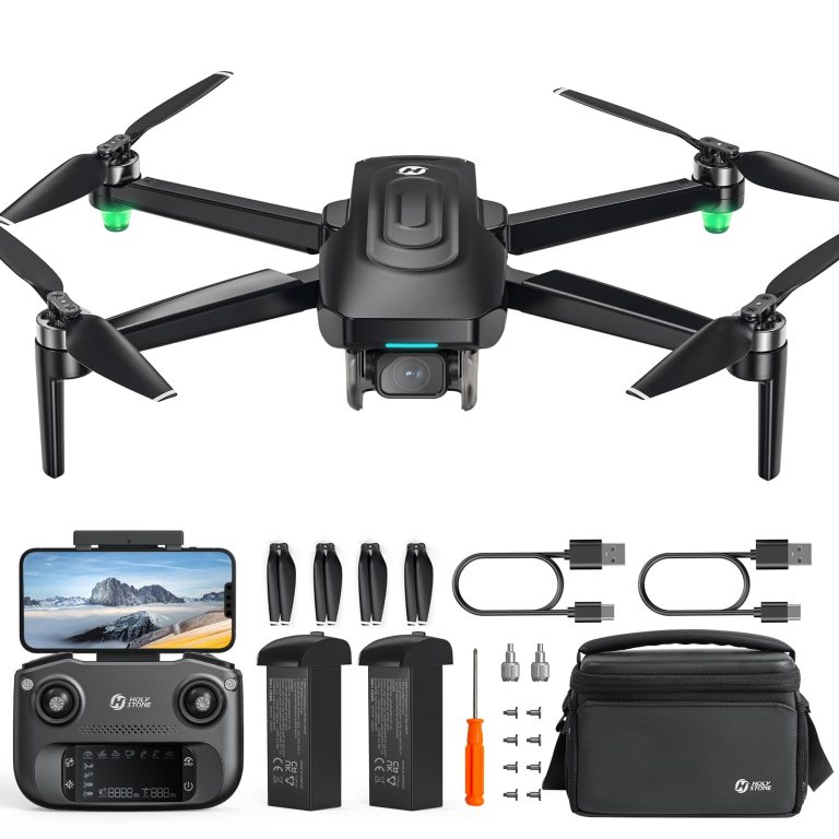 Holy Stone GPS Drone With 4K EIS Camera For Adults, HS175G 249g Foldable RC Quadcopter With Auto Return, Follow Me, 60 Mins Flight Time, Battery Fast Charge, Headless Mode, Upgraded HS175D